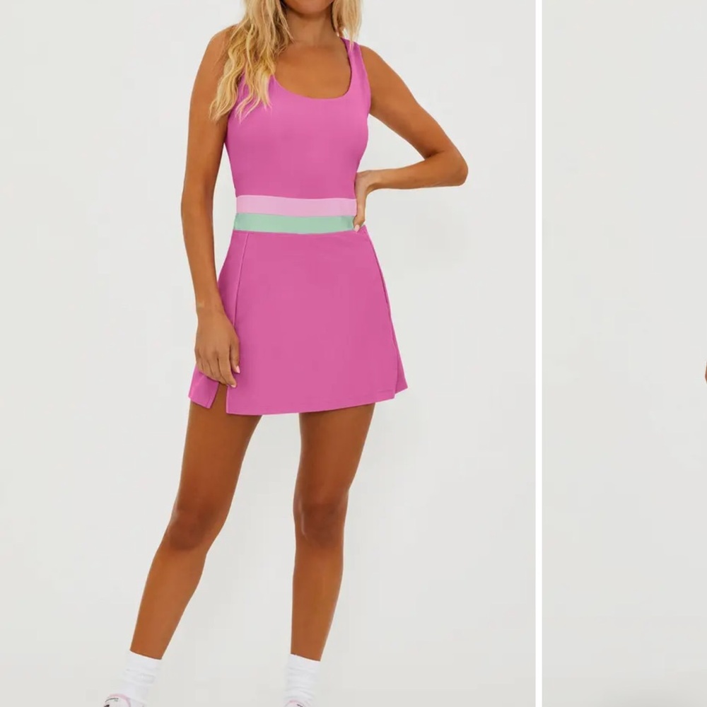 Beach Riot Pink and Green Dress